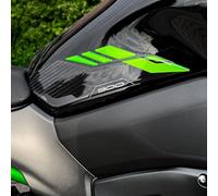 Resin Bike Motorcycle 3D Stickers Compatible with Kawasaki Z900 2023-2024. Bike Tank Side Protector from Impact and Scratches. Sticker 3D Resin Gadget Moto