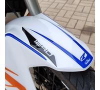 Resin Bike Motorcycle 3D Stickers Compatible with KTM 1290 Super Adventure R 2021. Front Fender Protectors from Bumps and Scratches. Resin Stickers - Made in Italy