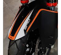 Resin Bike Motorcycle 3D Stickers Compatible with KTM 1290 Super Adventure S 2021. Central Front Fender Protection from Bumps and Scratches. Resin Stickers - Gadget Moto