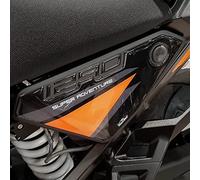Resin Bike Motorcycle 3D Stickers Compatible with KTM 1290 Super Adventure S and R 2021. Air Box Side Protections from Bumps and Scratches. Pair of Resin Stickers - Gadget Moto