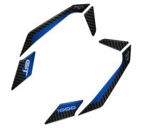 Resin Bike Motorcycle 3D Stickers Compatible with Suzuki GSX-S 1000 GT 2022-2025 Blue Metal. Passenger Handles Protectors from Bumps and Scratches. Resin Stickers - Carbon Fiber Effect - Gadget Moto