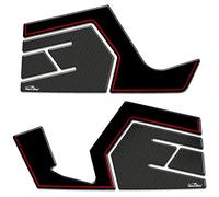 Resin Bike Motorcycle 3D Stickers Compatible with Suzuki V-Strom 650 2017-2021. Handguards Protections from Impact and Scratches. Resin Stickers - Made in Italy