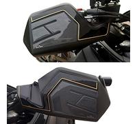 Resin Bike Motorcycle 3D Stickers Compatible with Suzuki V-Strom 650 XT ABS 2020 2021. Handguards Protections from Bumps and Scratches. Pair of Resin Stickers - Gadget Moto - Carbon Fiber Effect