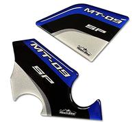 Resin Bike Motorcycle 3D Stickers Compatible with Yamaha MT 09 2018-2020. Heel Sill Protection from Bumps and Scratches. Pair of Resin Stickers - Gadget Moto