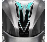 Resin Bike Motorcycle 3D Stickers Compatible with Yamaha MT-09 2024-2025-2025 Midnight Cyan. Bike Tank Protector from Impact and Scratches. Sticker 3D Resin Gadget Moto