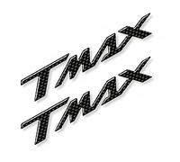 Resin Bike Motorcycle 3D Stickers Compatible with Yamaha Tmax 2001-2019. Motorcycle Protection from Bumps and Scratches. Pair of Resin Stickers 16x2.6 cm - Carbon Fiber Effect - Gadget Moto