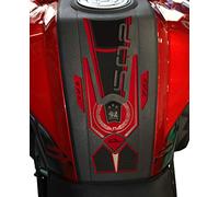 Resin Bike Motorcycle Stickers Compatible with Benelli Leoncino TRK 502 2017-2025 Metallic Red. Tank Protection from Impacts and Scratches. Full Version 3D Resin Sticker