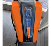 Resin Bike Motorcycle Stickers Compatible with Harley Davidson Pan America 1250 2020-2026 Orange - Tank Grip Protectors Against Scratches & Impacts - 3D Resin Domed Stickers Made in Italy