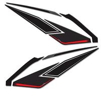 Resin Bike Motorcycle Stickers Compatible with Kymco Ak 550 2017-2026. Rear Side Panels/Under Grab Handles Protection from Impacts and Scratches. 3D Effect Domed Resin Stickers Made in Italy
