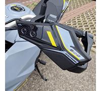 Resin Bike Motorcycle Stickers Compatible with Suzuki V-Strom 800 DE 2023-2025. Handguard Protection Against Impacts and Scratches. 3D Domed Adhesive Sticker (Grey)