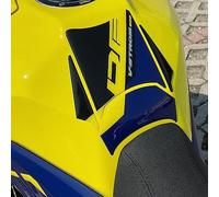 Resin Bike Motorcycle Stickers Compatible with Suzuki V-Strom 800 DE 2023-2025. Tank Protection Against Bumps and Scratches. 3D Resin Coated Sticker (Yellow)