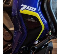 Resin Bike Motorcycle Stickers Compatible with Yamaha Tenere 700 World Raid 2022-2025. Side Panel/Radiator Protection from Bumps and Scratches. 3D Resin Stickers Made in Italy