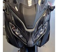 Resin Bike Scooter Stickers Compatible with Yamaha Tmax 560 T-Max 2022-2024. Side Panels Fairing Protection in the Headlight Area Anti-Scratch and Impact. 3D Resin Stickers Made in Italy