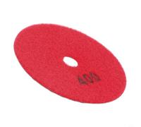 Resin Bond Polishing Pad 4 Inch Dry Use Flexible Sanding Disc for Granite Marble Quartzite Glass Stone Grinding Wheel 100mm 1.5mm Thick up to 4500 RPM(400#)