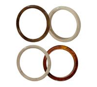 Resin Bracelet - 4 PC Geometric Wristband | Chunky Bracelets | Resin Bangle Bracelets | Acetate Wide Wristband Suitable For Daily Wear, Statement Fashion, Retro Outfits & Trendy Accessory Styling