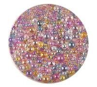 Resin Bubble Beads,Caviar Beads Water Droplet Bubble, Resin Crafts Fillers,Iridescent Color Glass, Nail Art Filler Mini Ball for Silicone Mold Epoxy (30g),Accessories,Bracelet Making kit