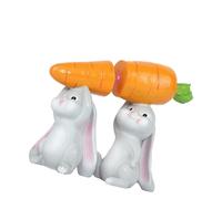 Resin Bunnies Figurine Easter Rabbits Statue Indoor Decoration Moderns Art Spring Home Decors, Bunnies Sculpture Indoor Decorations