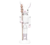 Resin Bunny, Resin Rabbit with Desktop Easter Bunny Statue with Spring Holiday Resin Rabbit Sculpture for Indoor and Outdoor Use for Bedside Table Desk