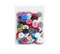 Resin Button 100pcs/lot Round Four Holes 9/10/11mm sew on Small Button for Child Cloth Candy Colors Handmade DIY Accessories-Mixed Color-11.5mm