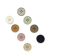 Resin Buttons 10PCS 15mm/25mm Colorful Resin Button Round Four Eye Handmade DIY Accessory Suitable for Sweaters, Coats(Mix,25mm)