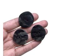Resin Buttons 18-34mm Irregular Resin Sewing Buttons Marble Pattern Black Button for DIY Clothes Sweater Coat Crafts Garment(Black,30mm 12pcs)