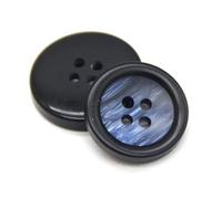 Resin Buttons for Clothing Plastic Buttons for Coats Jackets, Blue, 25mm 10Pcs