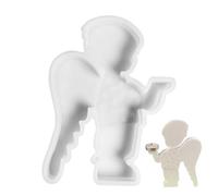 Resin Candle Holder Mold Cute Creative Angel Holds Holder Design