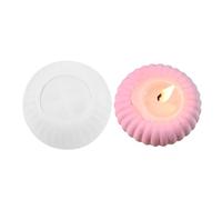 Resin Candle Holder Mold - Round Candlestick Candle Holder Silicone Bare Lantern with Creative Design | Functional Tool Helping Home or Event Projects for Favorite Candle Lovers