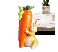 Resin Carrot Ornaments, Easter Bunny Figurines, Resin Table Ornaments Carrot Figurines | Animal Sculpture Easter Spring Home Decorations for Home and Home