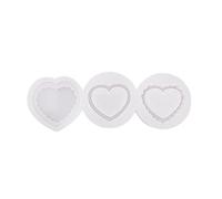 Resin Casting Love Heart Pendant Heart Shaped Molds Cooking Bake Muffins Cupcakes Chocolate Cake Dessert Silicone Molds for Soap Small Kit for Baking