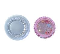 Resin Casting Mold Resin Art Shaker Mold Crystal Silicone Hollow Pendant Picture Frame Keychain Molds