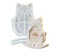Resin Casting Molds - Animal Photo Frame Craft Mold, Cute Reusable Easy Release Silicone Mold, Flexible DIY Tool for Home Decor Arts and Crafts Party Favors Office Apartment Family Beginners