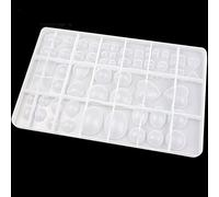 Resin Casting Molds Various Shapes Geometry Moulds Silicone Mold for Chocolate Mousses Cake Decors Assorted Jewelry Mold