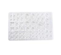 Resin Casting Molds Various Shapes Geometry Silicone Mold for Chocolate Mousses Cake Decors Assorted Jewelry Geometric Silicone Mold