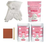 Resin Casting Powder, 100 g, Easy to Stir Craft Supplies, Starter Set, Quick-Curing Modelling Plaster, For Mould Making, Hand Sculptures, Art Projects, Beginners, Couples, Family