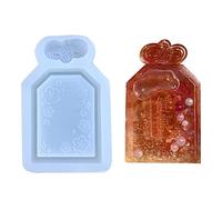 Resin Casting Shaker Mold, Epoxy Silicone, for Pendant Jewelry Keychain Decoration Making Silicone Molds Kit Charms Pendant Fillers