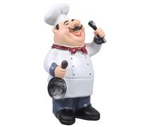 Resin Chef Figurine Decoration for Kitchen and Home Decor Accent