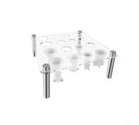 Resin Chess Piece For MOLD Stand Featuring Transparent Acrylic Square 17x17cm Base and 4 Mounting Pins for Stability