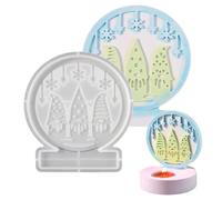 Resin Christmas Moulds, Christmas Resin Moulds Silicone - Christmas Gnome Silicone Mould | Christmas Resin Moulds Santa Claus | Silicone Plaster Moulds Resin Candle Holder, Epoxy Casting Moulds for