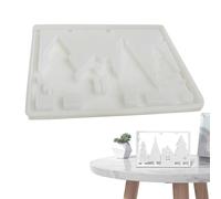 Resin Christmas Tree, for Table Concrete Ornaments, Soy Wax Gel Mould for Artistic Candles for Adults Boys Children Artists Teachers Events Parties