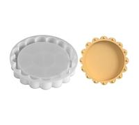 Resin Coaster Mould - Premium Silicone Pouring Tray, Sturdy, Heat-Resistant, Reusable Mould, Polished | Ideal Candle Soap Making for Friends, Hobby, Indoor, Home, Ba
