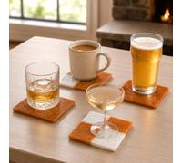 Resin Coasters (Resin Fall is in the Air, Set of 4, 4")