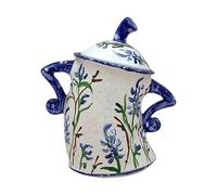 Resin Coffee Bean Canister - Resin Coffee Bean Container 15cm, Hands On Hips Decorative Canister, Airtight Sugar Cookie Storage, Home Office Apartment Kitchen Nightstand Bedside room