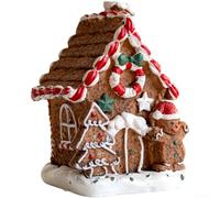 Resin Cookie Man Ornament for Christmas Tree and Desktop Festive Decor with Classic Holiday Themes and Strong Resin Material for Seasonal Use (E)