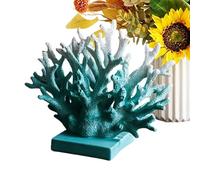 Resin Coral Statue | Sea Themed Realistic Coastal Resin Decor - Artificial Statue Nautical Ornament - for Living Room Entrance Hall Bathroom Courtyard Shelf