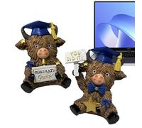 Resin Cow Figure,2 Pieces Charming Resin Statue in Rural for Home Decoration,Cow Figure For Garden | Birthday Party Office Garden