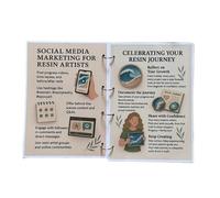 Resin Craft Art Guide Book | Comprehensive Resin Art Guidebook,Hands-On Crafting Projects Creative Inspiration Notebook for Home School Library Studio