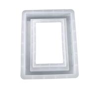 Resin Crystal Epoxy Mold Rectangular Photo Frame Decorations Casting Silicone Ornaments Making Tools Molds Silicone Epoxy Tray