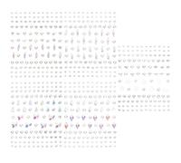 Resin Crystal Jewels Face Gems Stickers 5 Sheets | Reusable Skin-friendly Decoration, Assorted Colours, Fashionable Designs for Costume Parties, Photo Shoots and Makeup Artists