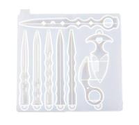 Resin Dagger Molds, Silicone Resin Moulds with 8 Different Shape Sword Moulds, Athame Epoxy Knife Moulds for Keychain, Cosplay, Decoration Art Molds
